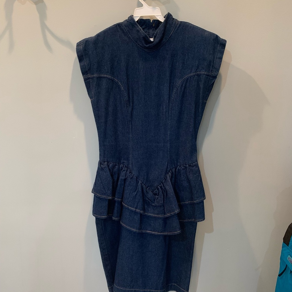 80’s denim dress